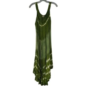 Advance Apparels Dress Women's Free Size Rayon Tie Dye Sleeveless Boho Hippie